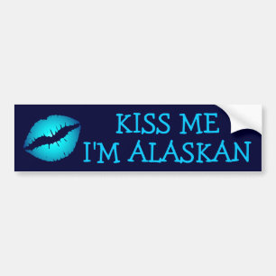 Embrasse-moi, je suis Alaskan Bumper Sticker