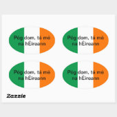Embrasse-moi, je suis un autocollant irlandais (Feuille)