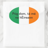 Embrasse-moi, je suis un autocollant irlandais (Sac)