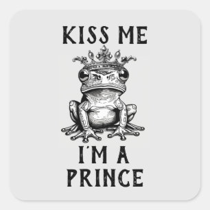 Embrasse-moi Je suis un Autocollant Prince