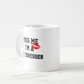 Embrasse-Moi Je Suis Un Coiffeur Mug (Devant gauche)