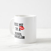 Embrasse-Moi Je Suis Un Conseiller D'École Mug (Devant gauche)