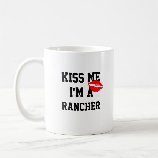 Embrasse-Moi, Je Suis Un Rancher Mug (Gauche)