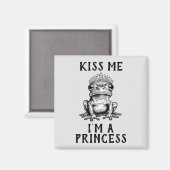 Embrasse-moi Je suis une princesse Magnet (Recto/Verso)