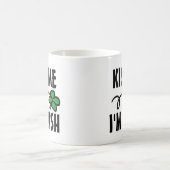 Embrasse-moi Je suis une tasse de Jour de la Saint (Centre)