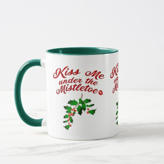 Embrasse-moi sous la Mug Mistletoe (Gauche)