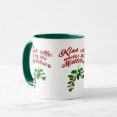 Embrasse-moi sous la Mug Mistletoe (Devant gauche)