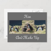 Embrasser et maquiller la carte postale (Devant / Derrière)