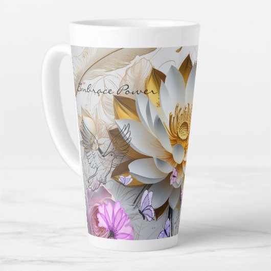 Embrasser le pouvoir - Mug Latte (Angle gauche)