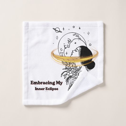 Embrasser mon éclipse intérieure Art en ligne luna (Gant de toilette)