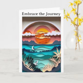 Embrassez la carte de voyage (Fleur jaune)