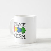 Embrassez l'autisme café Mug (Devant gauche)