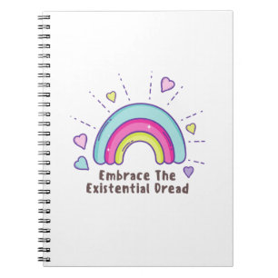 Embrassez le carnet drôle de la terreur existentie