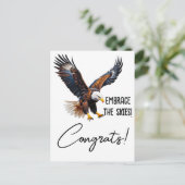Embrassez le ciel ! Carte de graduation inspirante (Debout devant)