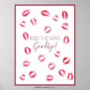 Embrassez le jeu de la Miss Affiche en papier