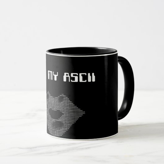 EMBRASSEZ MA tasse d'ASCII (Devant droit)
