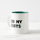 Embrassez ma tasse drôle d'investisseur de (Devant gauche)