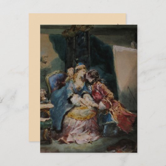 Embrassez-moi ~ Carte postale / Invitations (Devant / Derrière)