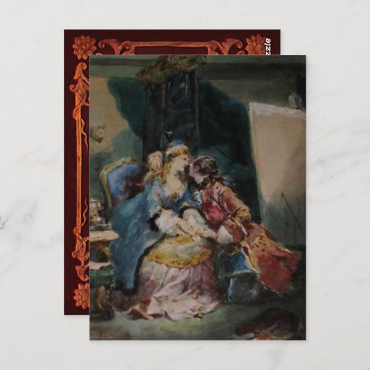 Embrassez-moi ~ Carte postale / Invitations / RSVP (Devant / Derrière)