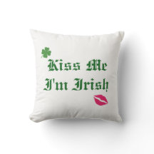 Embrassez-moi que je suis coussin d'Irlandais