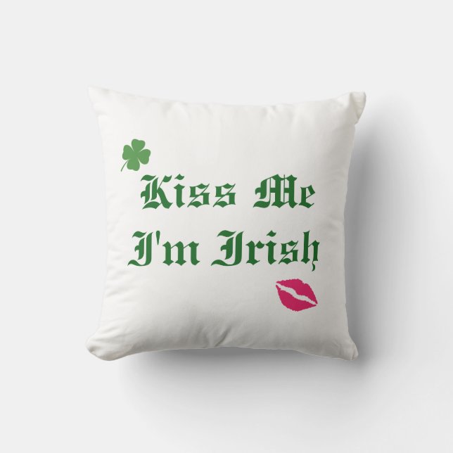 Embrassez-moi que je suis coussin d'Irlandais (Recto)