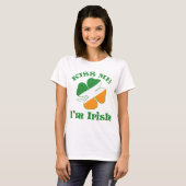 Embrassez-moi que je suis t-shirt irlandais (Devant entier)