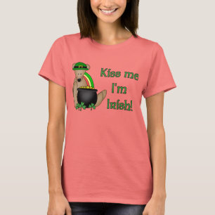 Embrassez-moi que je suis T-shirt irlandais