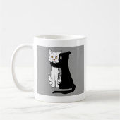 Embrassez-moi tasse de cadeau de chat (Gauche)
