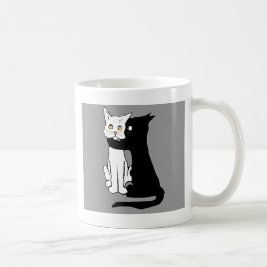 Embrassez-moi tasse de cadeau de chat (Droite)