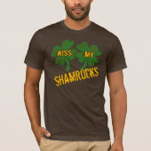 Embrassez mon T-shirt de shamrocks (Devant)