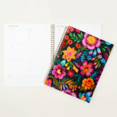 Embroderie mexicaine Inspiré Print Planner (Devant avec enveloppe)