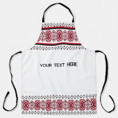 Embroderie ukrainienne personnalisable tablier (Recto)