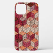 Embroided patchwork naadloos patroon. Bohemen. Case-Mate iPhone Case (Achterkant)