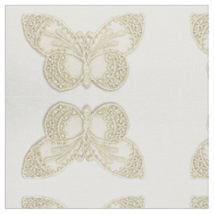 Embroider Lace Butterfly Fabric Stof