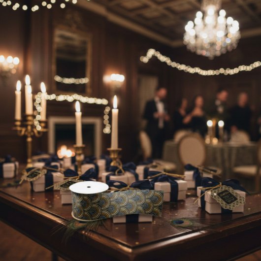 Embroidered Art Deco Pattern  Lint