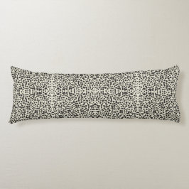 Embroidered Effect Dalmatian Fur Print Lichaamskussen