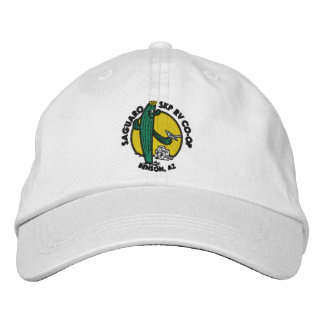 Embroidered Hat - White Geborduurde Pet
