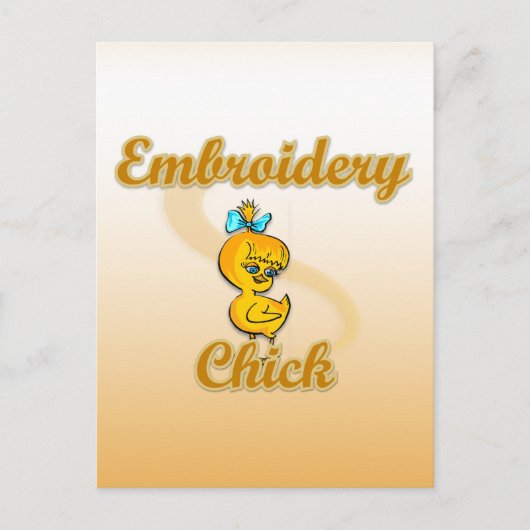 Embroidery Chick Briefkaart (Voorkant)