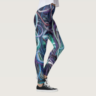 Embroidery Floss-textuur ・ Kunstwerk Leggings