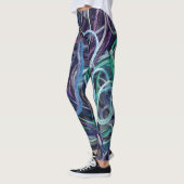 Embroidery Floss-textuur ・ Kunstwerk Leggings (Links)