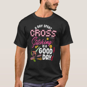 Embroidery Hoops projecteert een dag doorgesluisd T-shirt