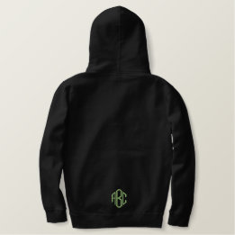 Embroidery Monogram, op maat gesneden Initialen Geborduurd Thermal Hoodie