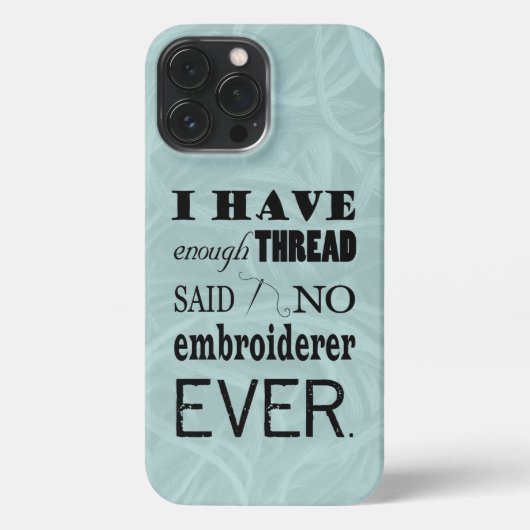 Embroidery - niet genoeg Thread Crafts iPhone Case iPhone Hoesje (Achterkant)