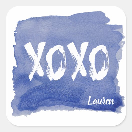 Embrous et baisers | Autocollant personnalisé (Devant)