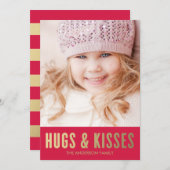 Embrous et baisers | Carte photo de la Saint Valen (Devant / Derrière)