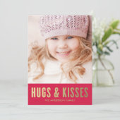 Embrous et baisers | Carte photo de la Saint Valen (Debout devant)