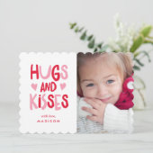 Embrous et baisers | Carte photo de la Saint Valen (Debout devant)