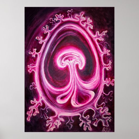 Embryo met placenta poster (Voorkant)