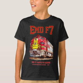 EMD F7 Santa Fe Warbonnet Diesel Locomotive. T-shirt
