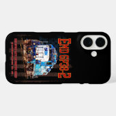 EMD GP38-2 Diesellocomotief en Amerikaanse vlag Case-Mate iPhone Case (Achterkant (horizontaal))